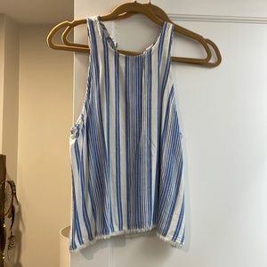 NWOT!! bella dahl high cut tank top fringe bottom